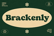 Brackenly - Retro Display Font, a Serif Font by NTC Graphic (Thumbnail 1 of 12)