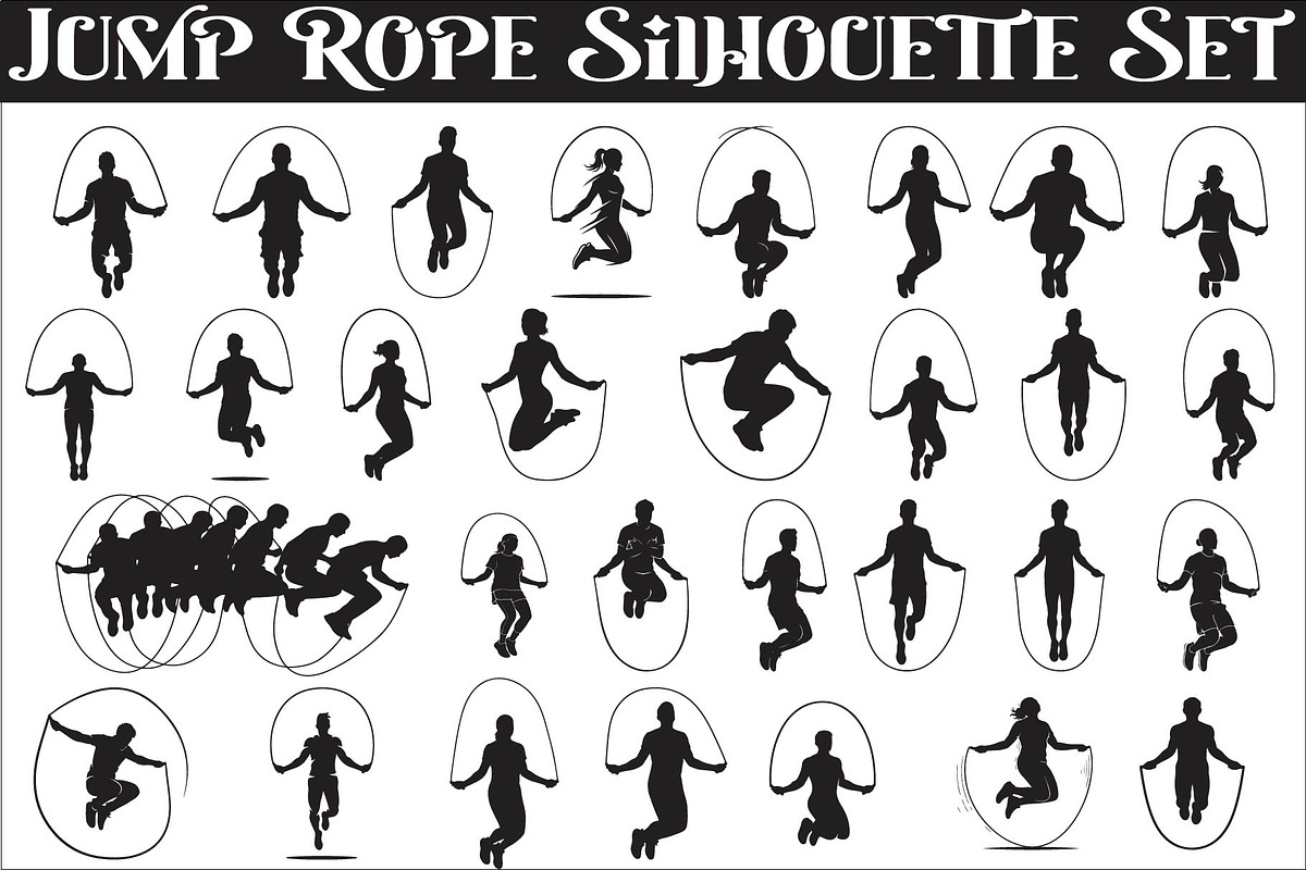 An energetic Jump Rope Silhouette, an Illustration by Amazin_art (Photo 1 of 31)
