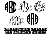 monogram frames & 10+ monogram svgs, an Illustration by palmettosvg (Thumbnail 3 of 3)