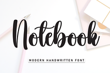 Notebook | Script Font