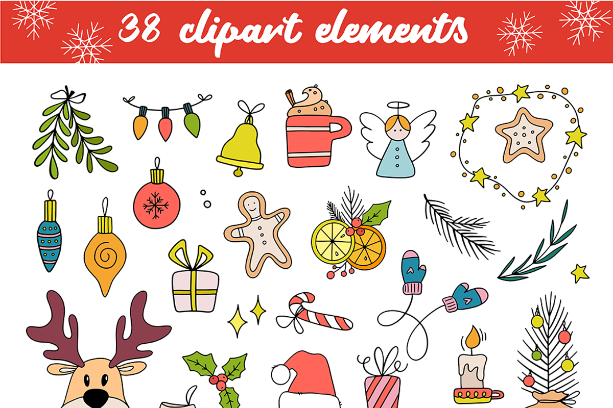 Winter Holiday Graphics Set, a Decorative Illustration by Anna Krestiannykova (Photo 9 of 15)