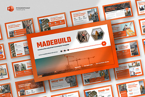 Construction Engineering Powerpoint, a Presentation Template by fluffstudio