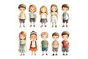 Prompt Hand-Drawn Children Clipart, a Decorative Illustration by Creative design (Thumbnail 4 of 7)