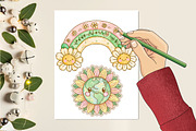 Retro Earth Day PNG Clipart Bundle, a Seasonal Illustration by CitraGraphics (Thumbnail 2 of 5)
