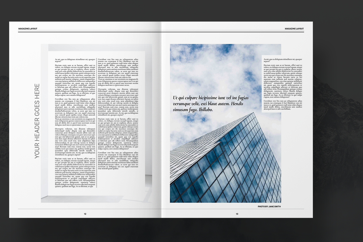 Black Magazine Layout, a Magazine Template by Boris Cupac (Photo 7 of 12)