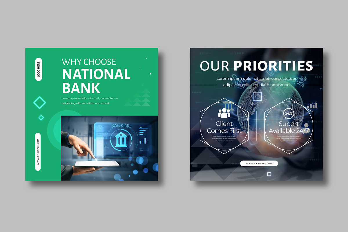 Mobile Banking Social Media Post preview 4