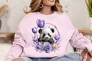 Whimsical Spring Panda Clipart PNG, an Illustration by Canvas Craft (Thumbnail 6 of 7)