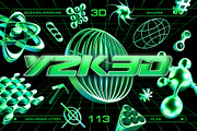 Y2K 3D Shapes - 113 illustrations, an Object Graphic by assetpro.design (Thumbnail 1 of 13)