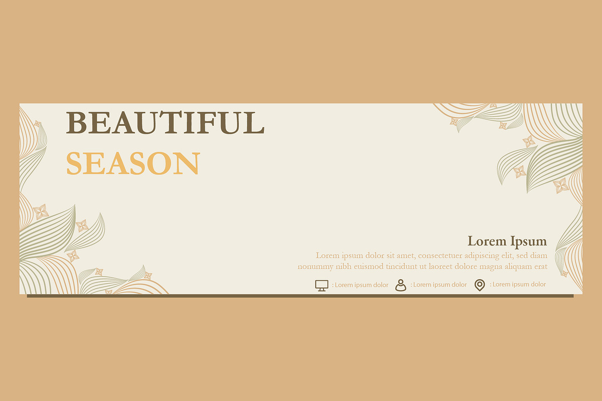 Abstract Floral Banner Template, a Marketing Template by sekitarief (Photo 1 of 3)