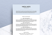 Resume / CV (MS Word) | Nikita, a Resume Template by Priiiiiiiiiiiiiint ! (Thumbnail 1 of 2)