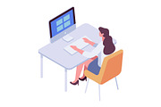 Isometric Business People Vector Set, a Finance Illustration by Vector_Art (Thumbnail 4 of 14)