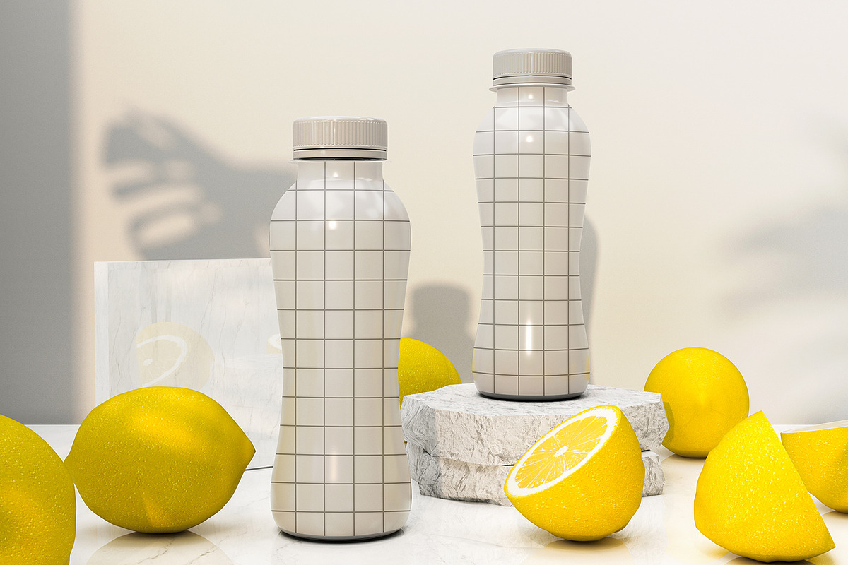 Tonic Water Bottle Mockup Set, a Cups & Container Mockup by Mirachma Project (Photo 7 of 7)