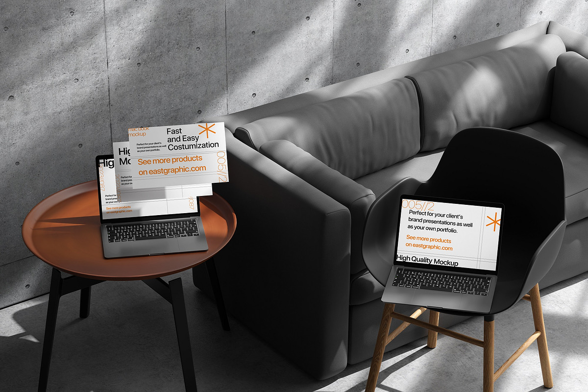 10 PSD Futuristic MacBook Mockup, a Mac Mockup by East Gallery (Photo 10 of 10)