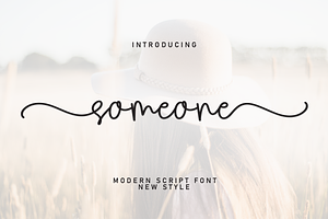 Someone Script Font