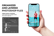 iPhone X Mockup Version 1, an iPhone Mockup by Mockup Store (Thumbnail 3 of 3)