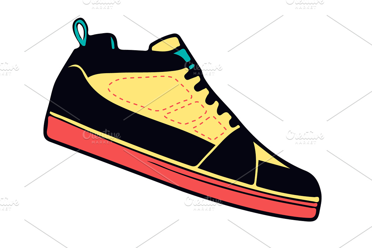 Sport Shoes Set, Sneakers Vector, a Healthcare Illustration by Den Marty Studio (Photo 10 of 12)