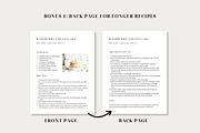 Minimal Recipe Template Canva, a Card Template by OrganizationOasisRo (Thumbnail 4 of 10)