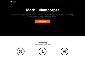 Onepage Layout Drupal Themes TB Page