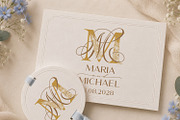 MM Wedding Monogram Logo, a Branding & Logo Template by LogoAV (Thumbnail 3 of 6)