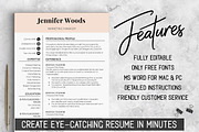 Feminine Resume Template / Woods, a Resume Template by LevelUpResume (Thumbnail 2 of 5)