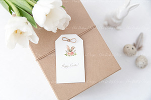 Gift Tag Mockup,Easter Mockup