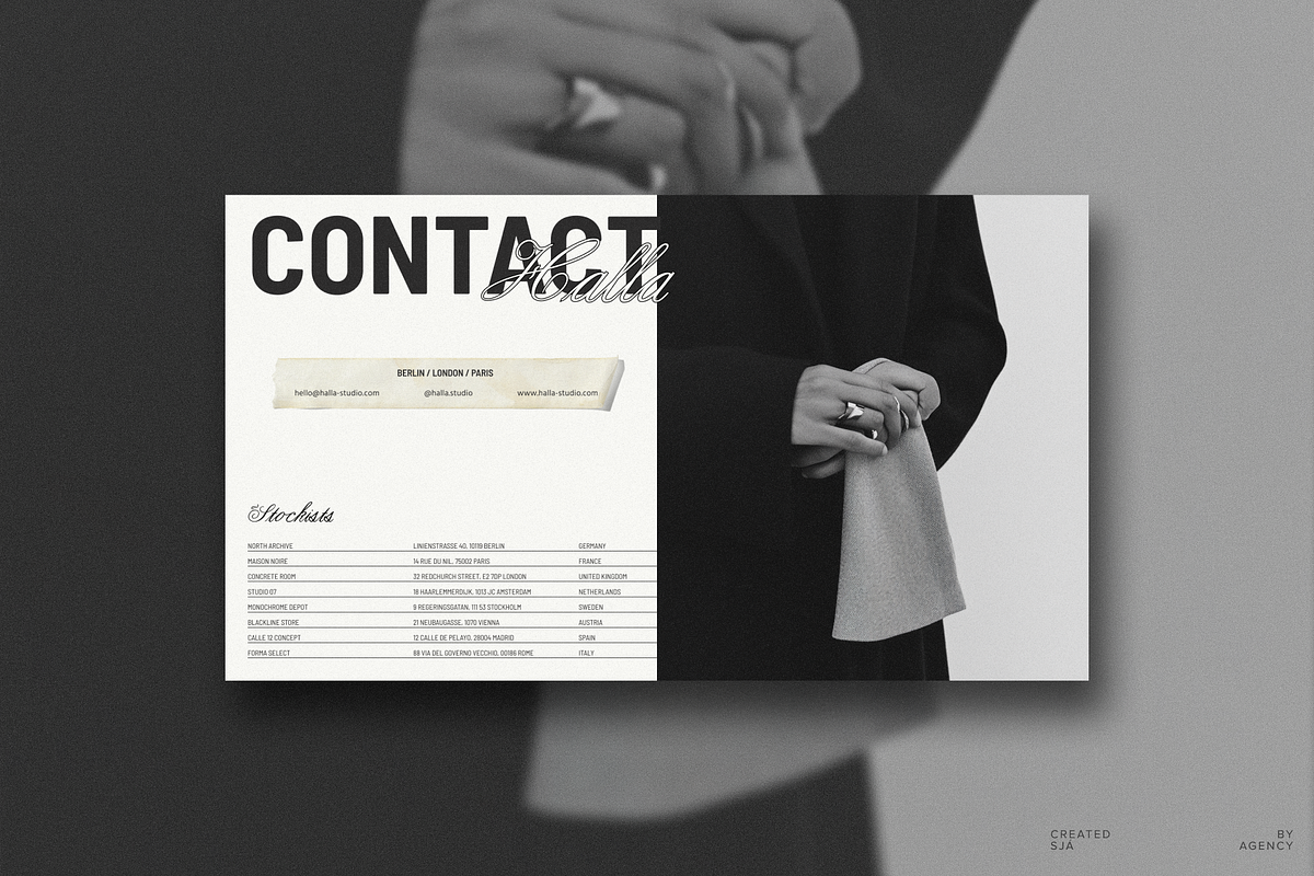 HALLA • Fashion Lookbook Template, a Marketing Template by Sjá Agency (Photo 8 of 9)