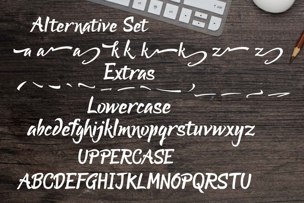Lucky Dream Bold "Font Duo" preview 7
