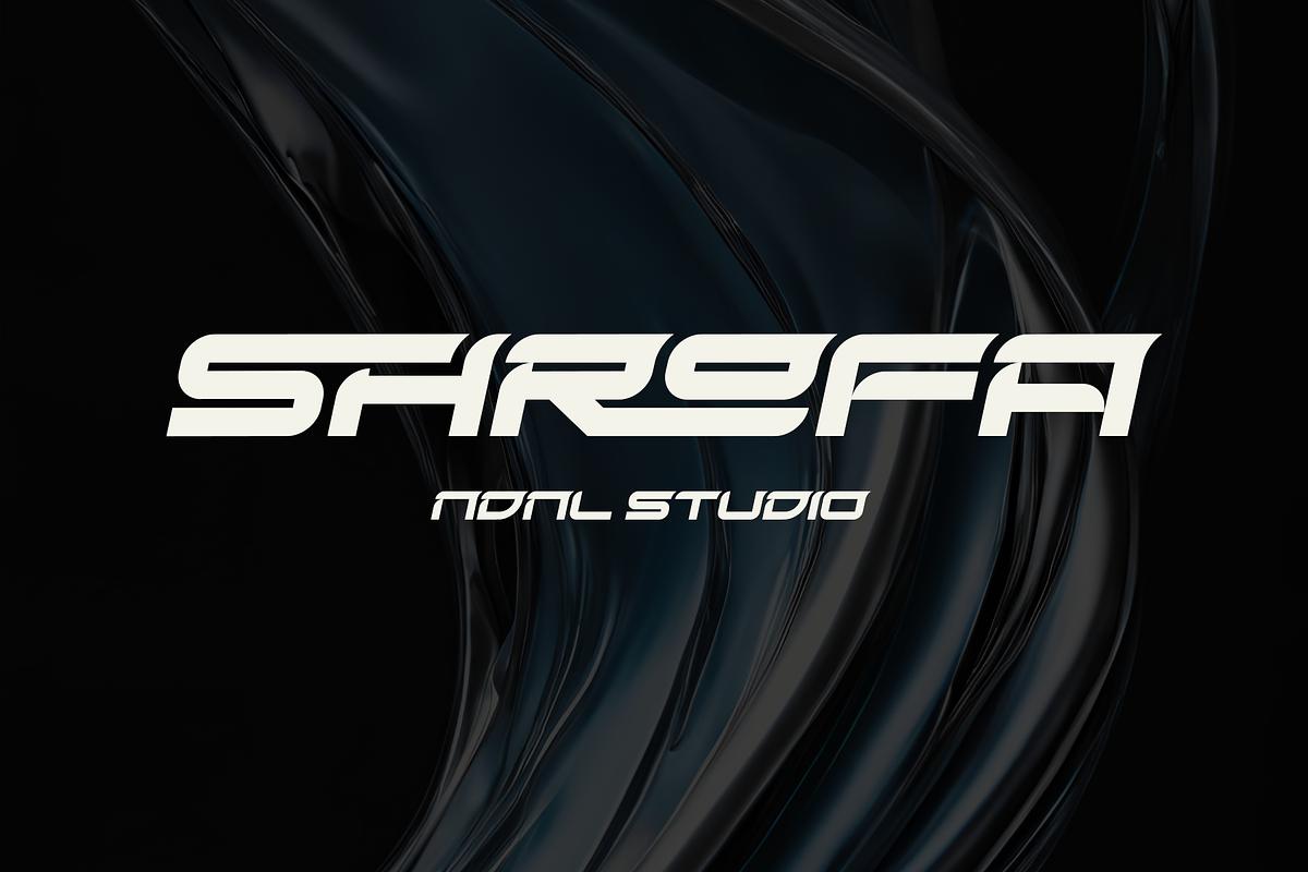 Shrofa – Display Font, a Sans Serif Font by NDNL Studio (Photo 1 of 6)