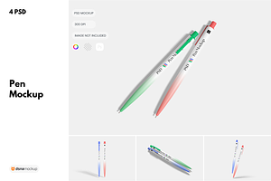 Pen Mockup, a Pens & Pencil Mockup by DSNA Mockup