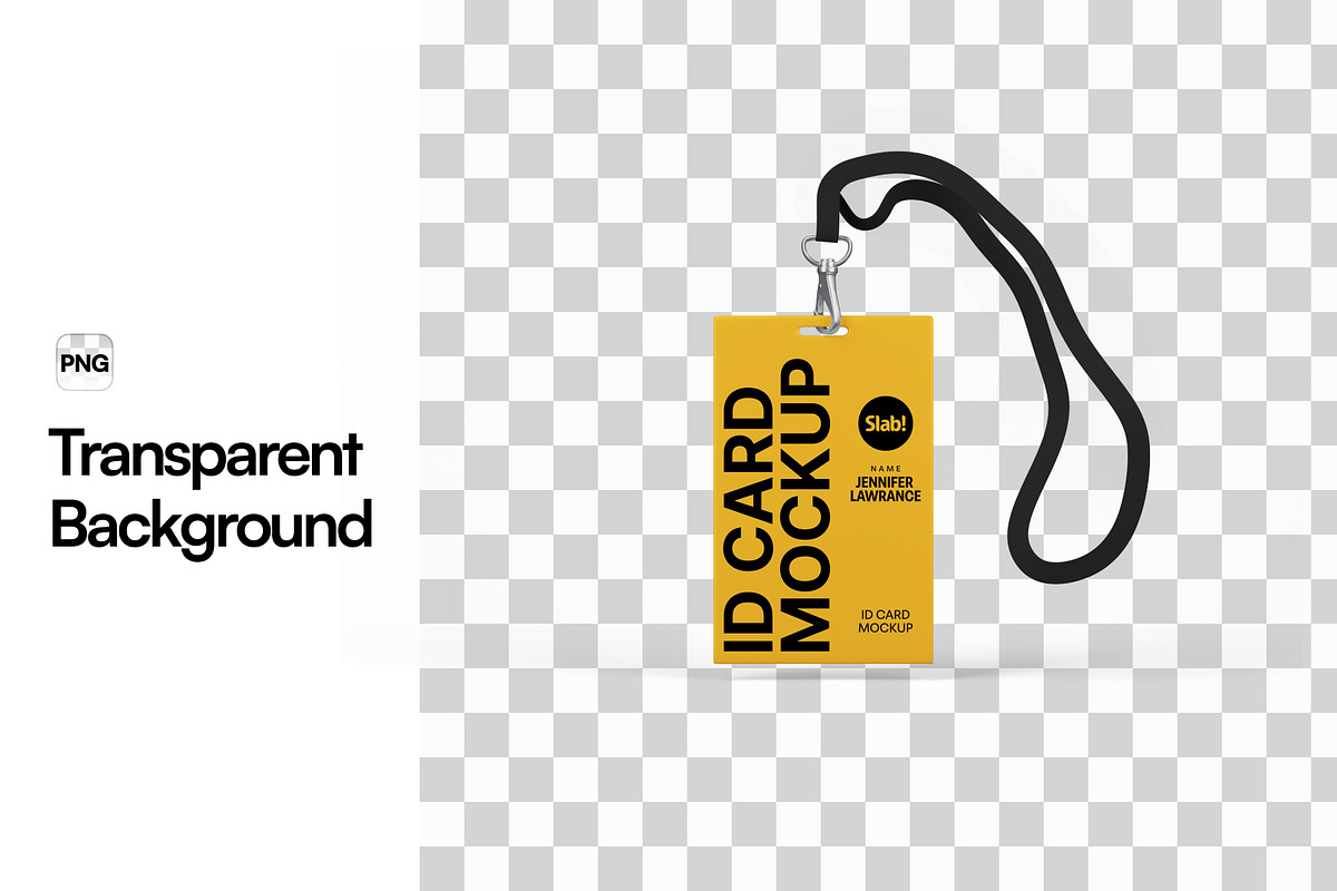 Id Card Mockup, a Merchandise Mockup by SLAB! Design