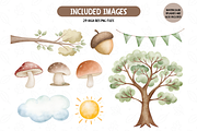 Woodland Creatures Clipart, an Illustration by TatiMockup (Thumbnail 4 of 5)
