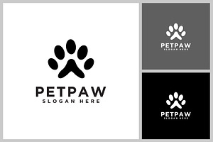 silhouette of dog paws vector, a Graphic by quadrazo