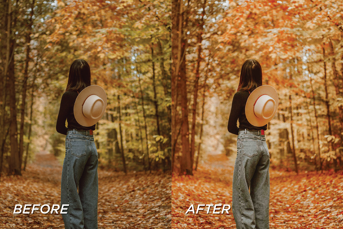 15 Pumpkin Lightroom Presets, a Preset Add-On by TheWayfarerShoppe (Photo 3 of 8)