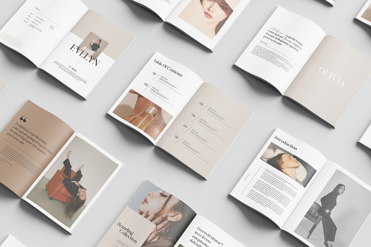 Evelyn Editorial Lookbook, a Magazine Template by slidestock55 (Photo 1 of 9)