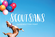 Scout Sans Handwritten Font, a Sans Serif Font by Hewitt Avenue (Thumbnail 1 of 7)