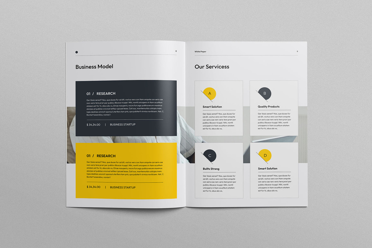 Business White Paper, a Brochure Template by KreateTribe (Photo 10 of 10)