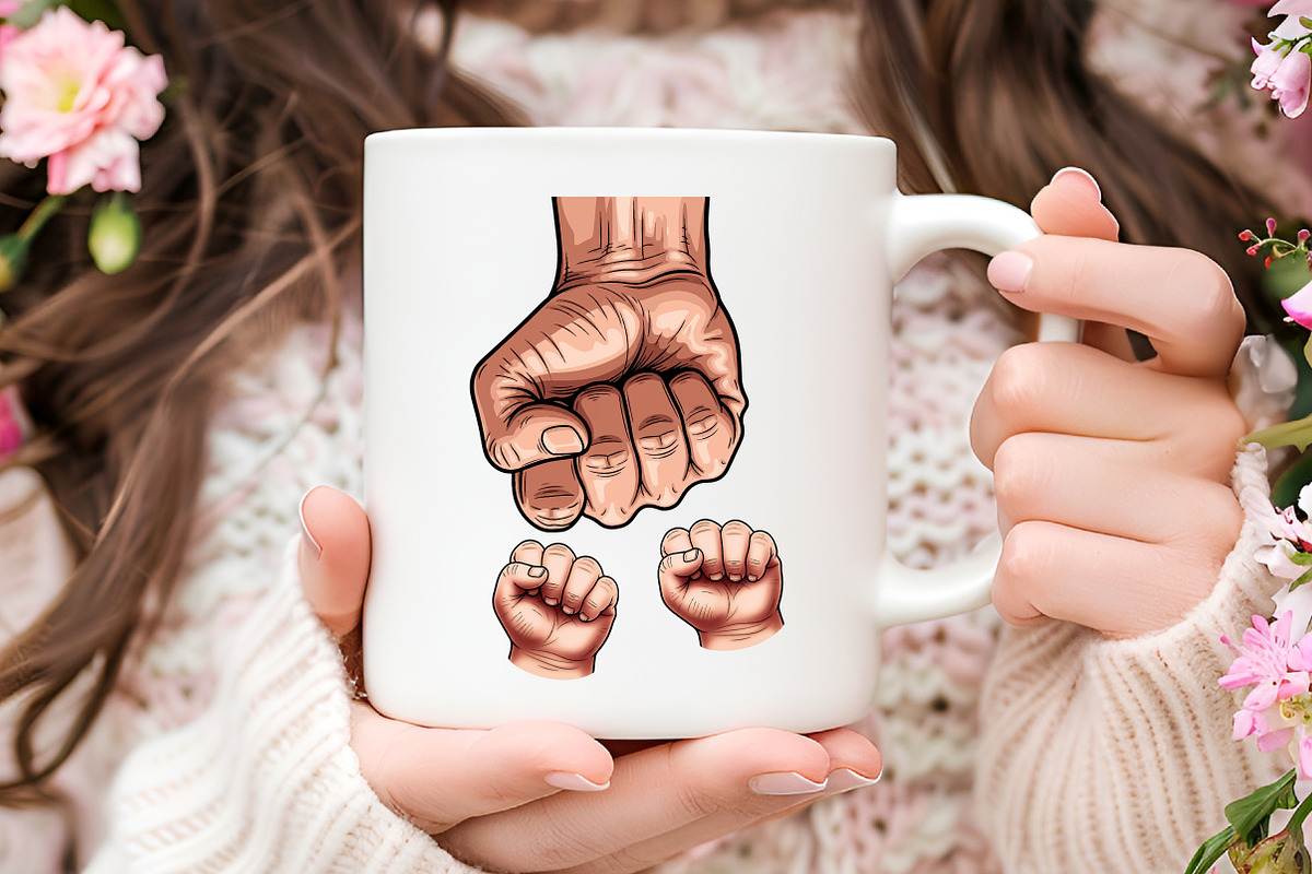 Father's Day Fist Bump SVG Bundle, an Illustration by RobertsArt (Photo 5 of 5)