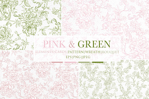 Graphic Pink&Green Wedding 2