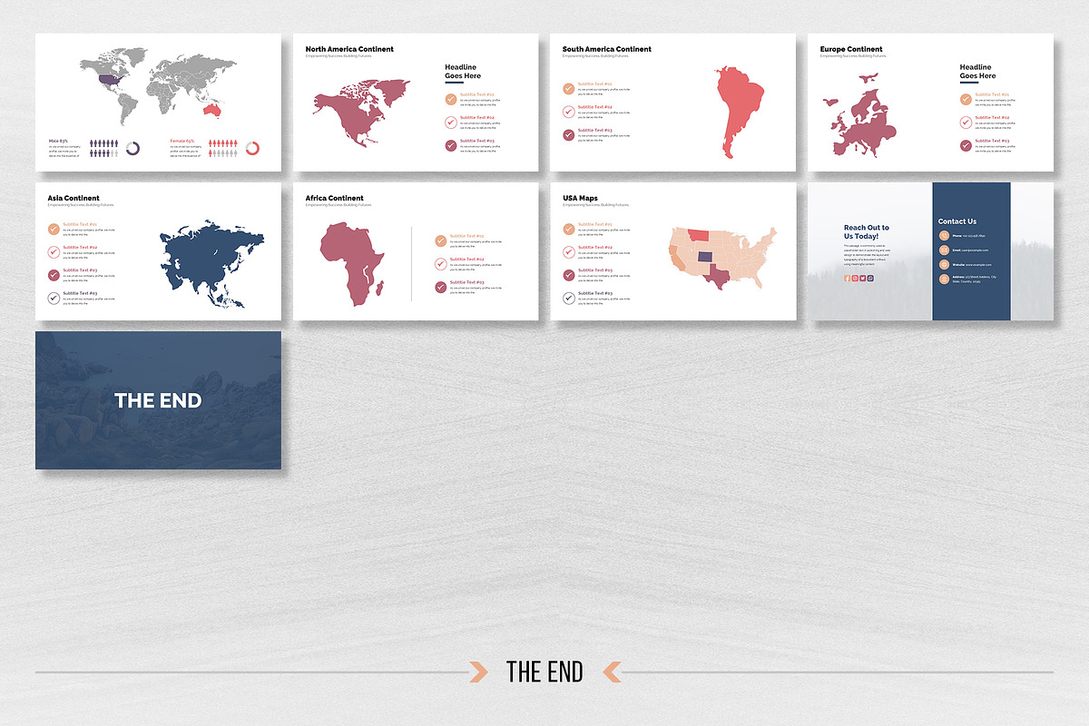 Company Profile Google Slides, a Presentation Template by White Graphic (Photo 9 of 9)