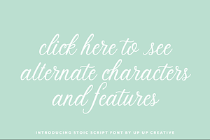 Stoic Script Font