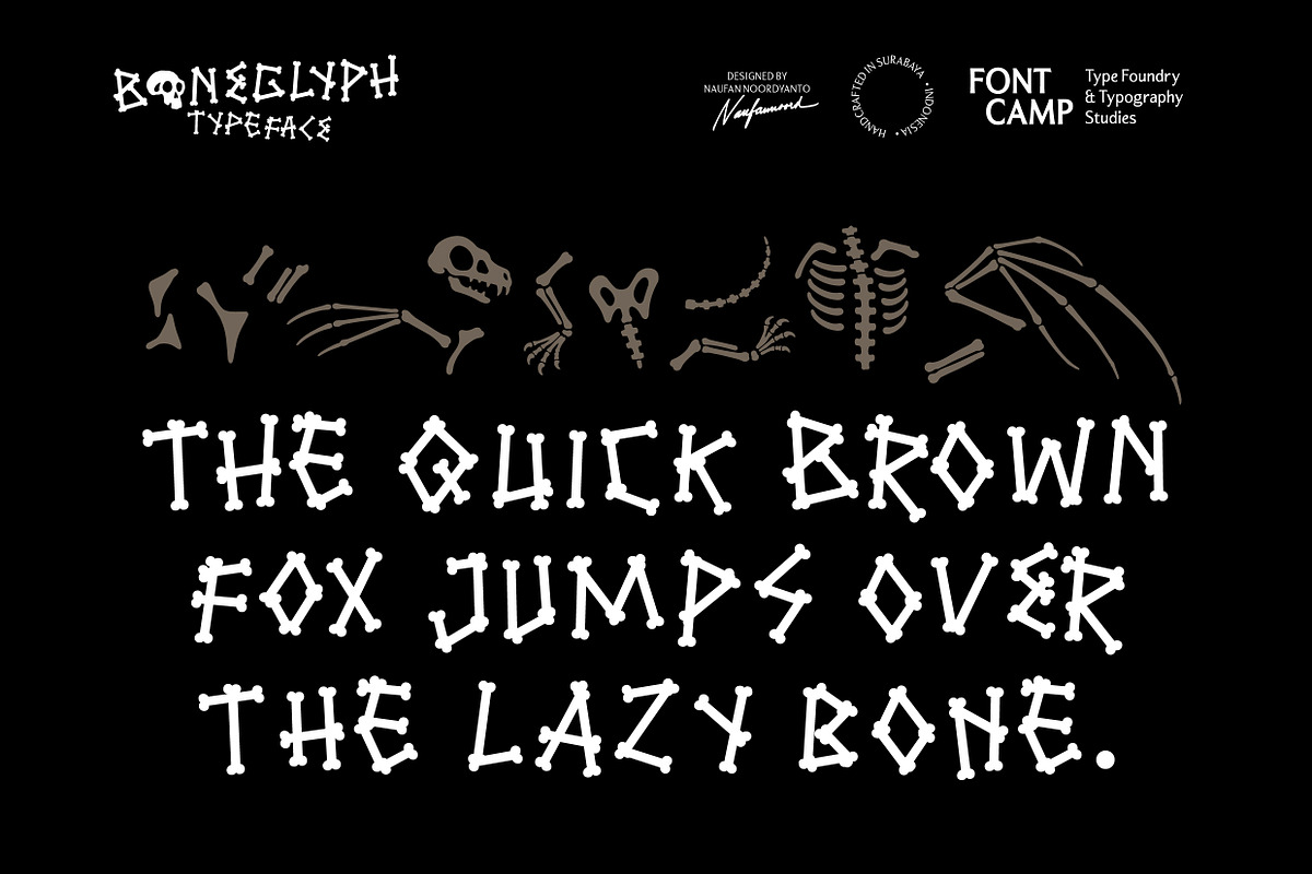 Boneglyph Font, a Symbol Font by Fontcamp Type Foundry (Photo 7 of 10)