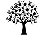 family handprint tree silhouette, an Illustration by Amazin_art (Thumbnail 8 of 29)