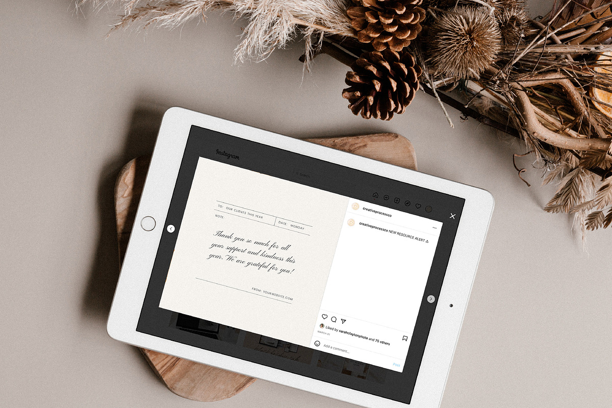 Modern Christmas Instagram Pack, a Social Media Template by January Made Design (Photo 5 of 9)