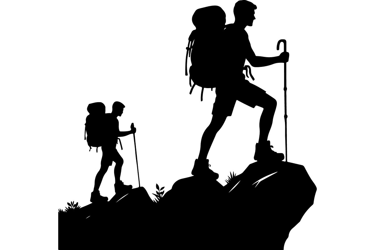 Hiking Adventure Scene Bundle, an Object Graphic by Designer_Momina (Photo 3 of 13)