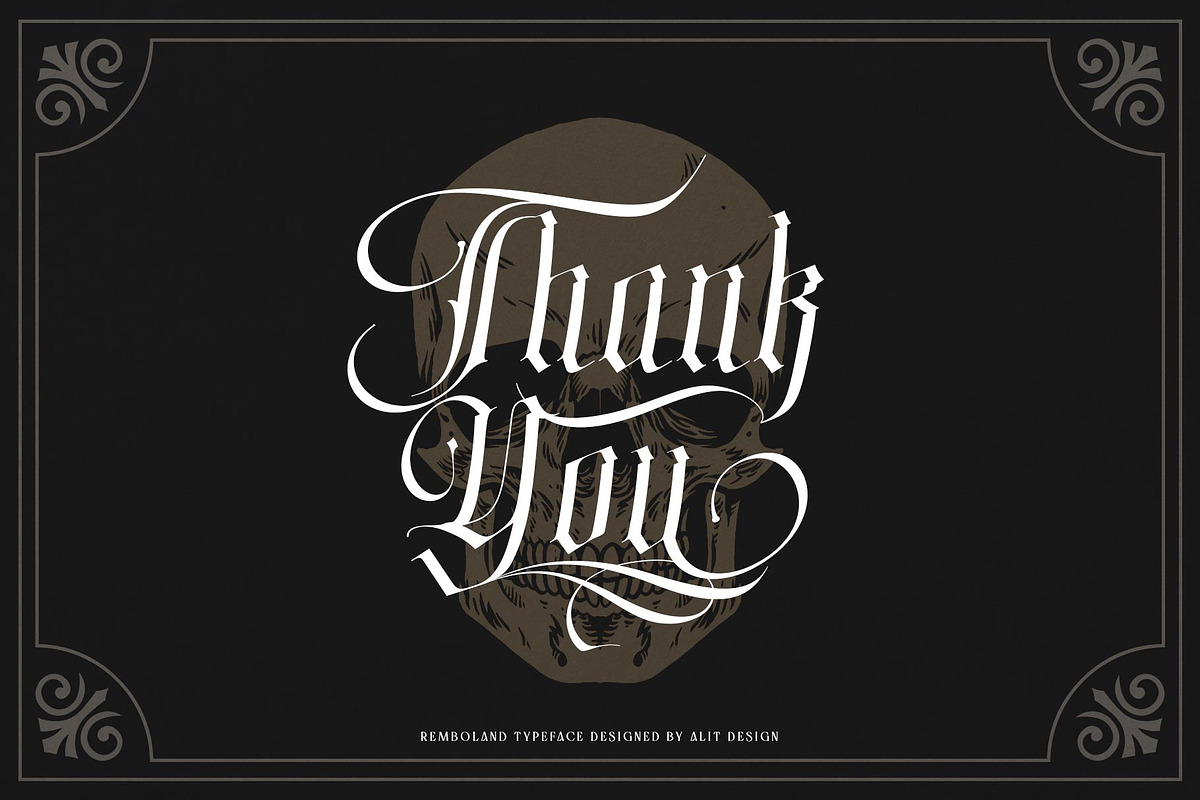 Remboland Typeface, a Blackletter Font by alit design (Photo 15 of 15)