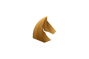 Royal Horse head luxurious logo