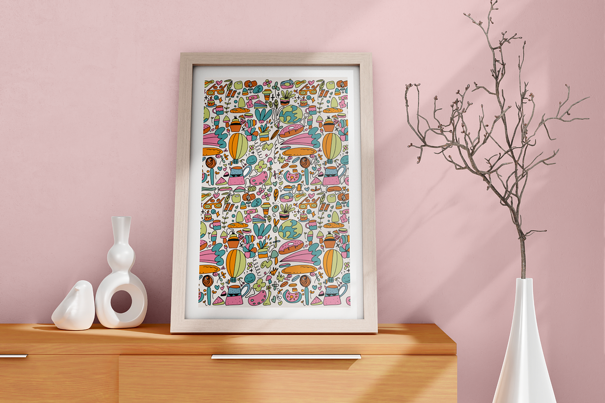 Vivid doodle patterns, an Illustration by Doodledreamin (Photo 4 of 8)