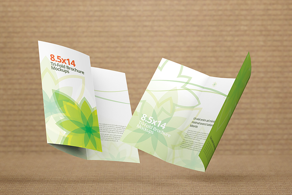 Trifold Brochure Mockups 8.5x14 size, a Mockup by Vectogravic Design