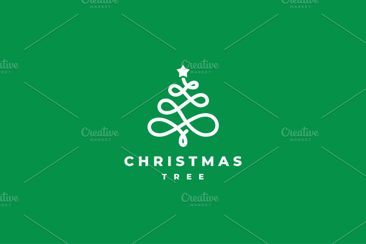 Christmas Tree Logo Template, a Branding & Logo Template by yopie (Photo 2 of 4)
