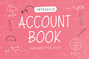 Account Book Handwriting Font